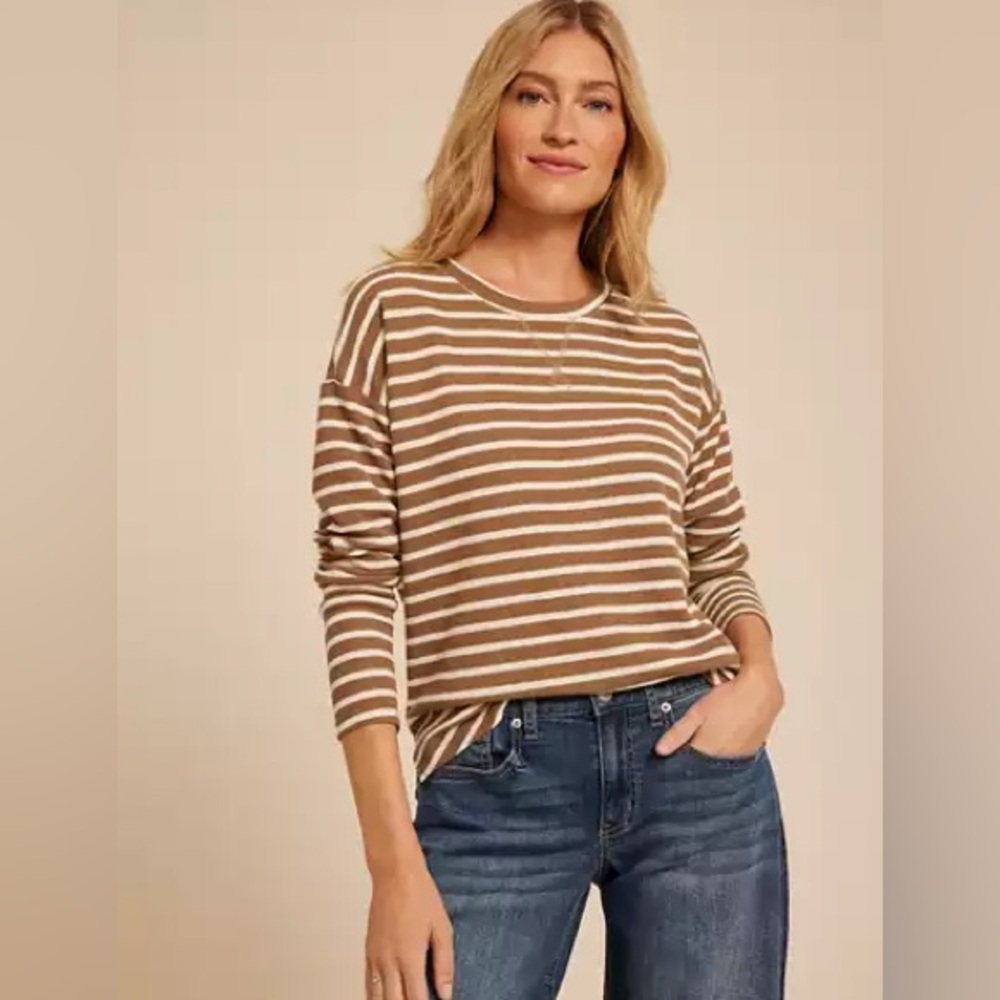 🆕 NWT Maurices Clara Striped Long Sleeve Tee